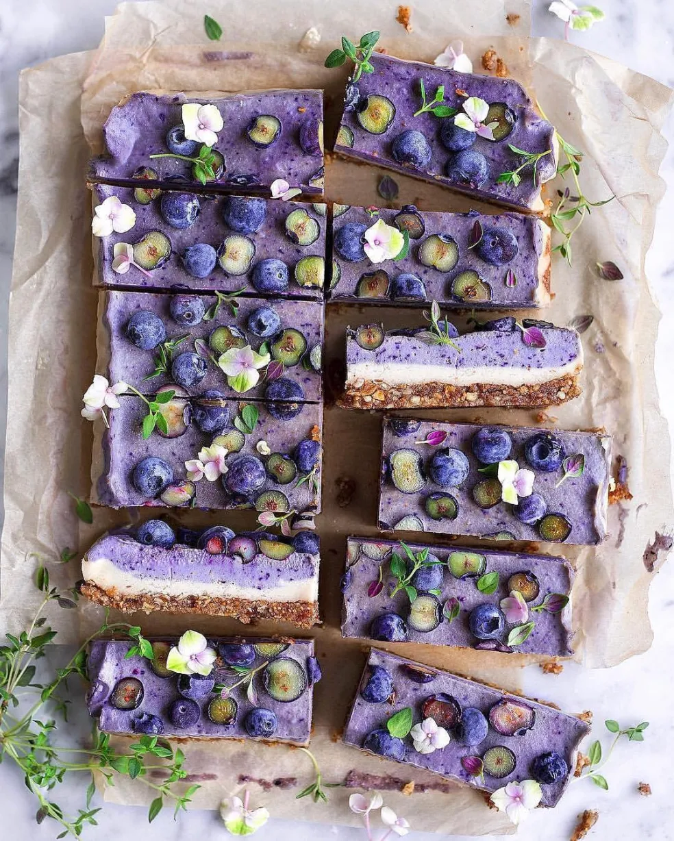 čučoriedkový cheesecake