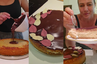 Gaštanový cheesecake s čokoládovou polevu podľa Adriany Polákovej