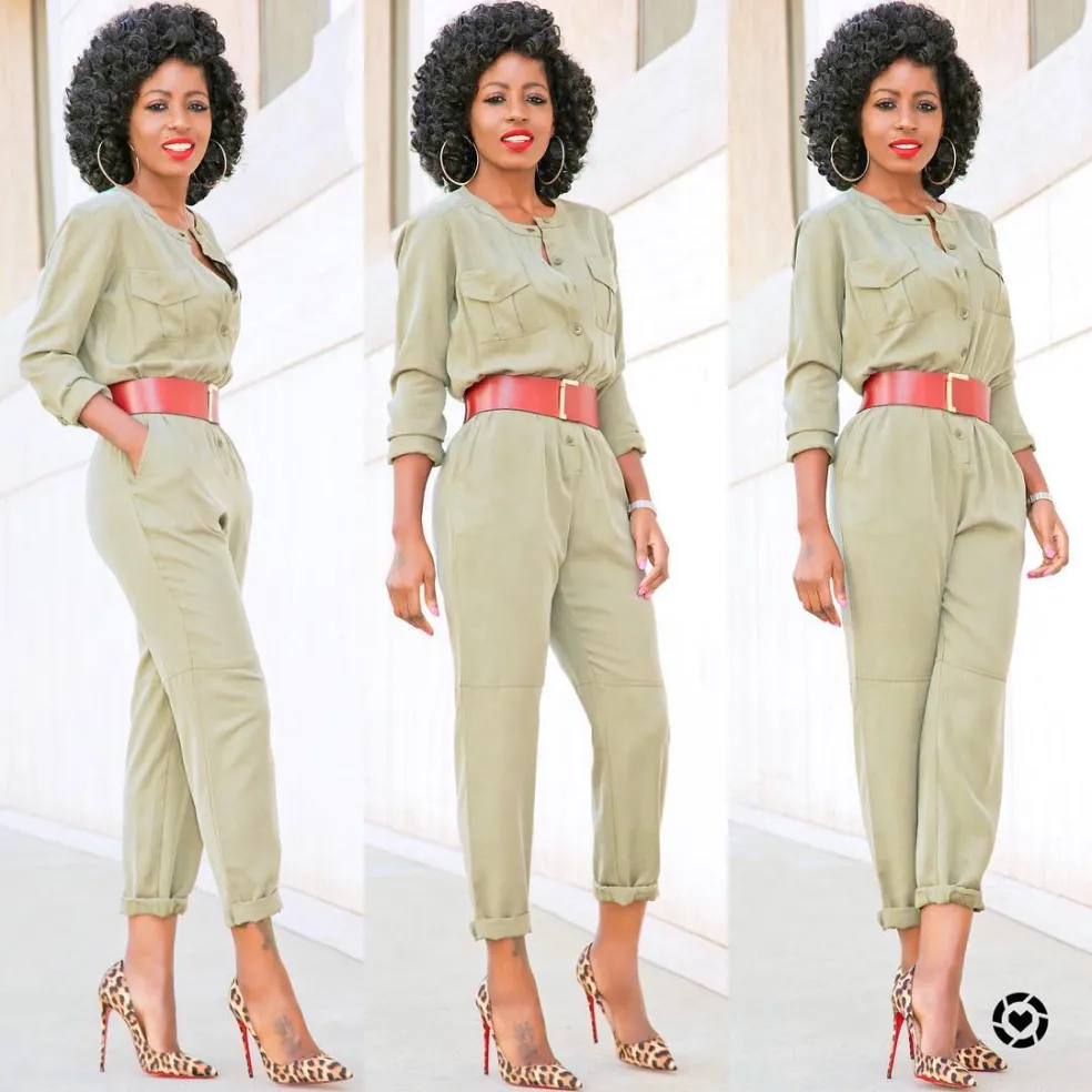 khaki overal