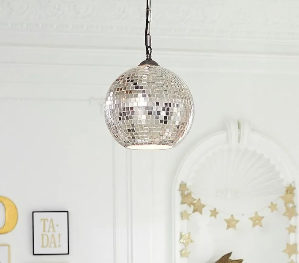 Lampa z disko guľe