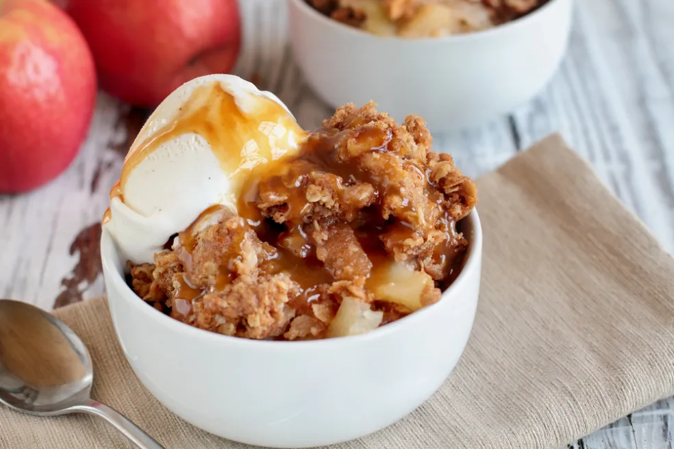 Recept na jesenný jablkový crumble 