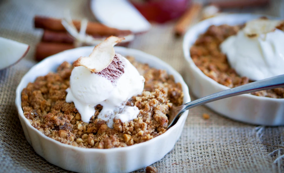 jablkový crumble