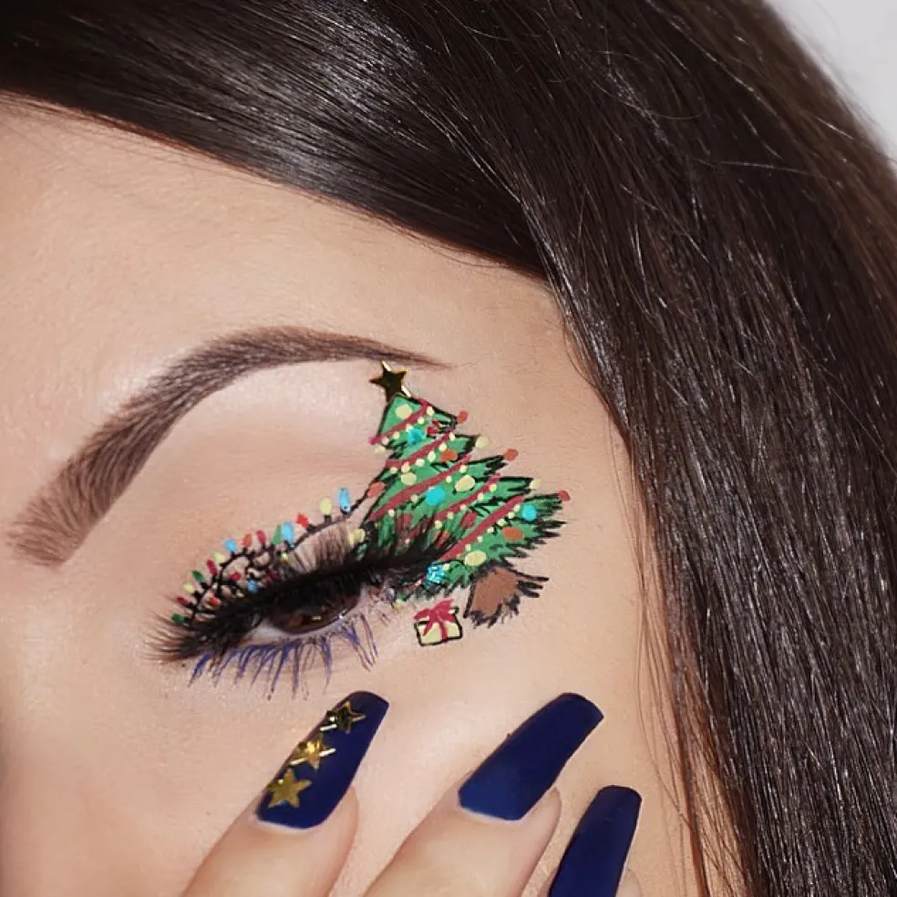 vianočný make-up