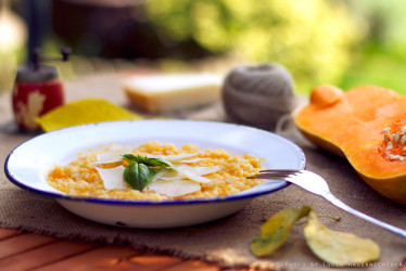 Tekvicové rizoto s parmezánom: Krémové a voňavé
