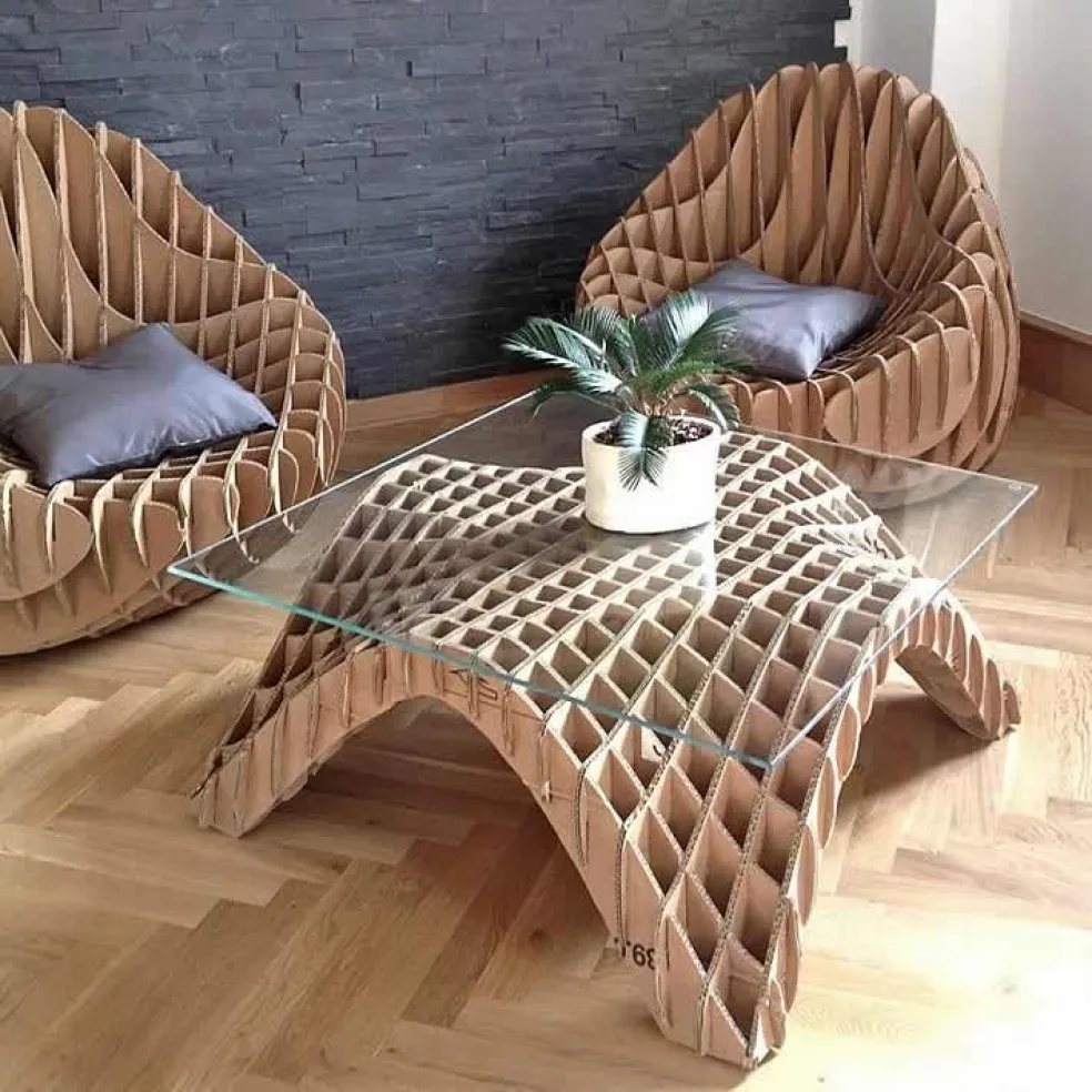 recyklovaný nábytok