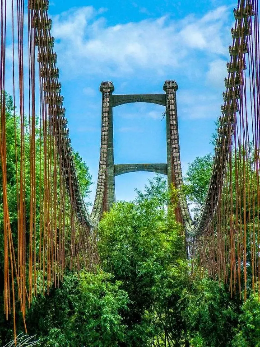 nepoužívaný most na Novom Zélande
