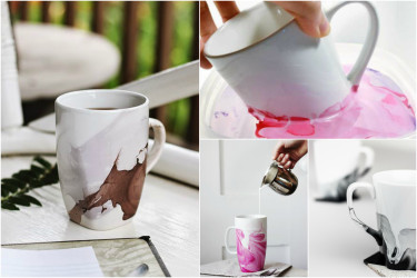 DIY hrnčeky zdobené lakmi na nechty: Nápad, ktorý určite oceníš!