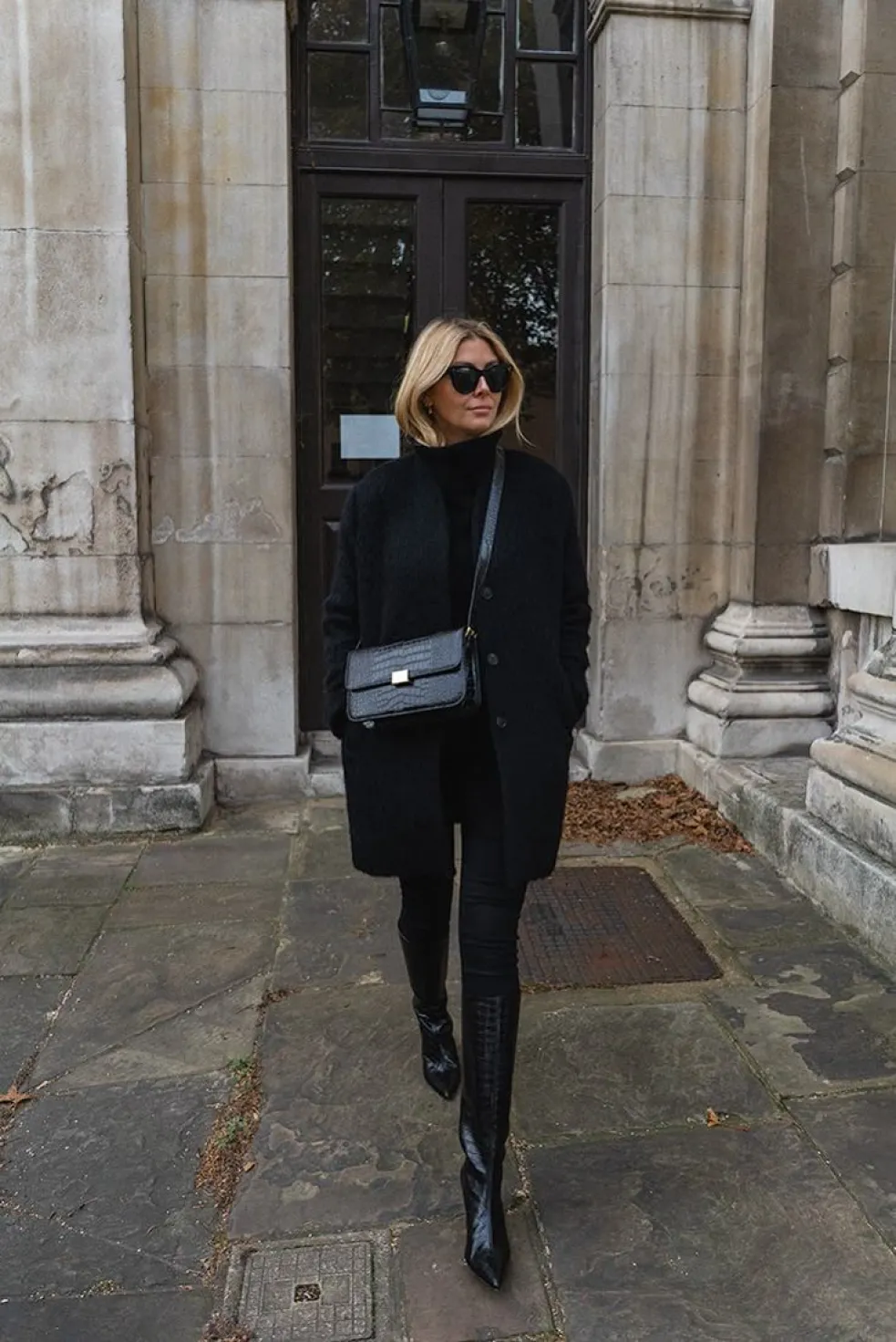 Vysoké čižmy All in black – minimalistická istota