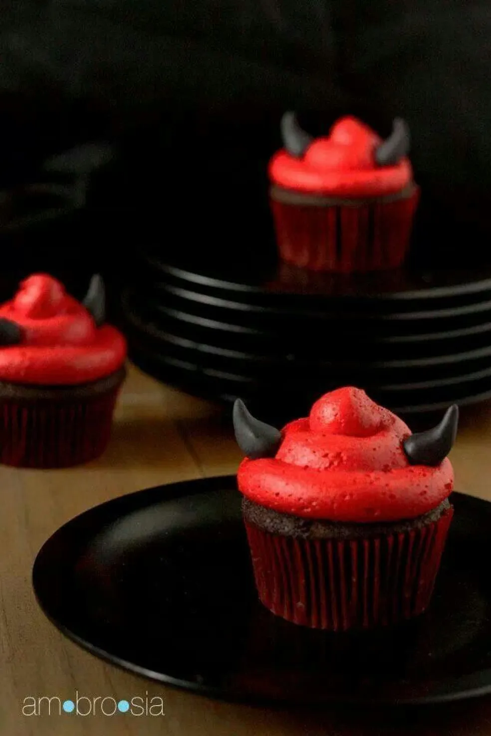 diabolské muffiny