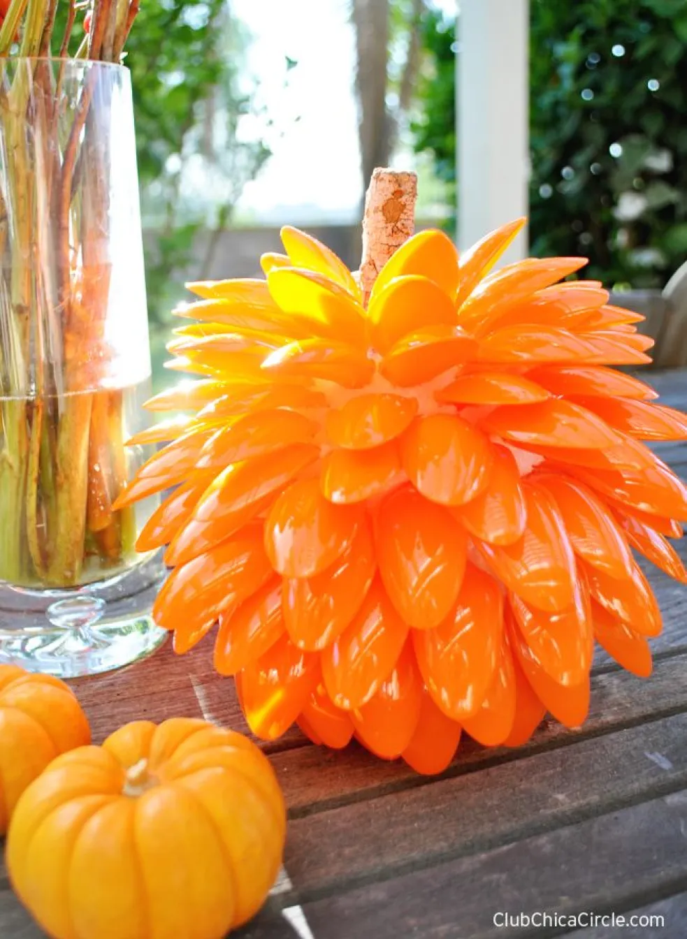 DIY tekvica dekorácia