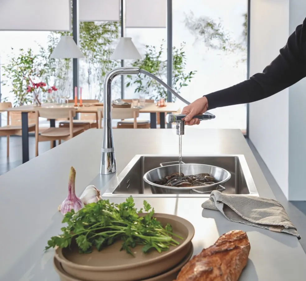 GROHE Zedra SmartControl Dual Spray sink