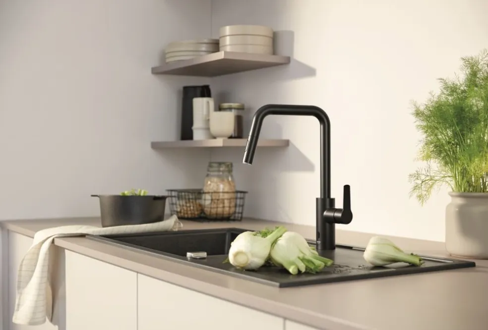GROHE Eurosmart Hybrid Matte Black 