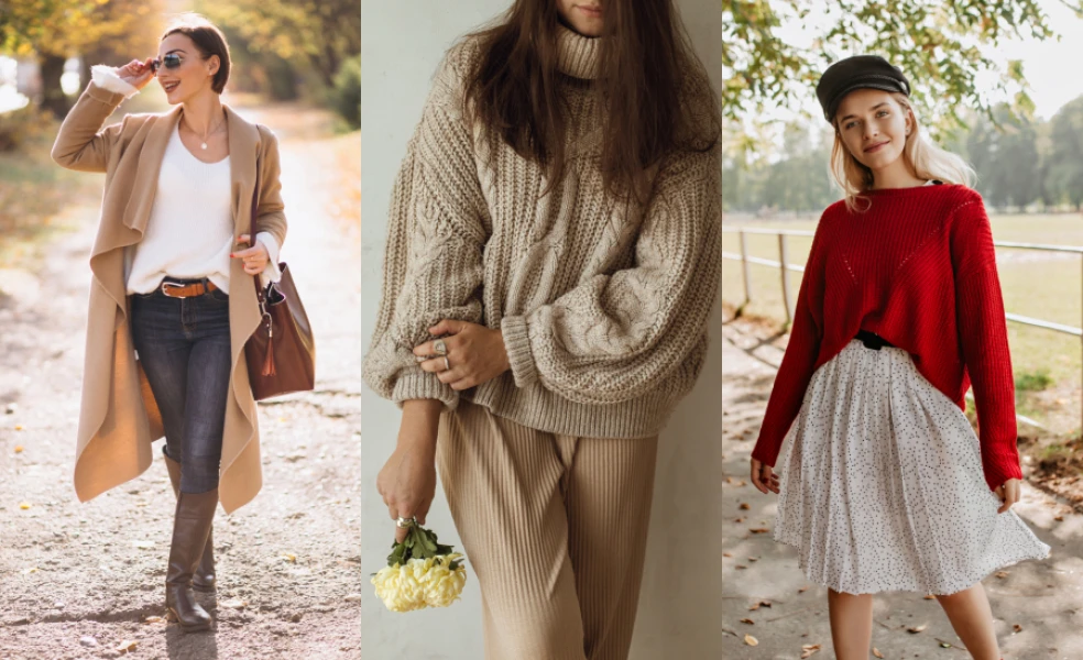 Štýlové jesenné svetre a pleteniny