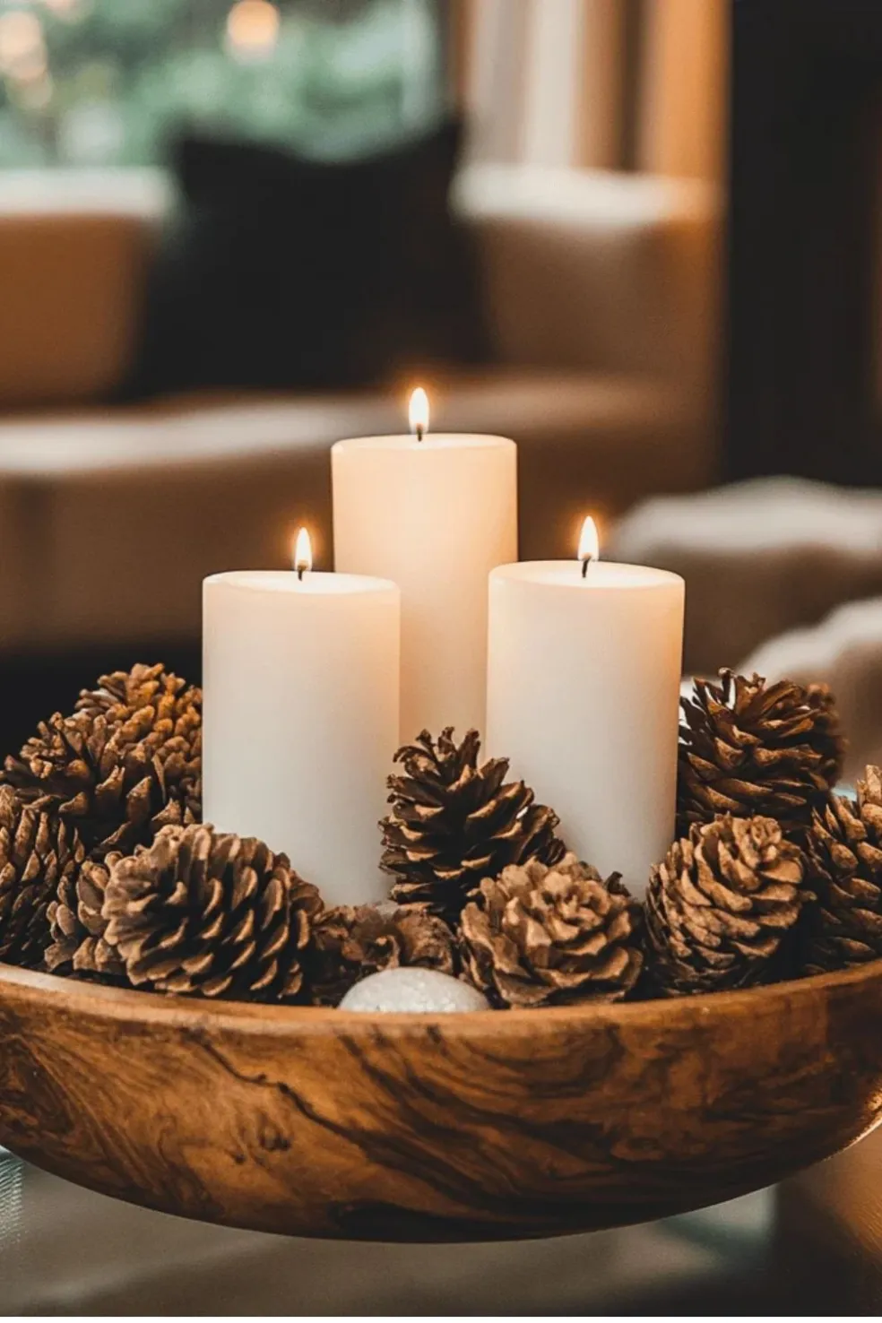 šišky so sviečkami