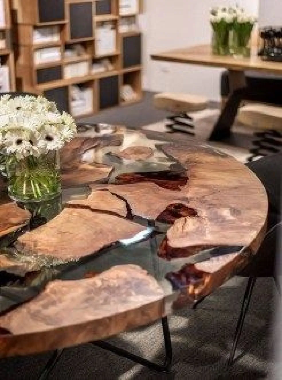 drevené stoly do obývačky