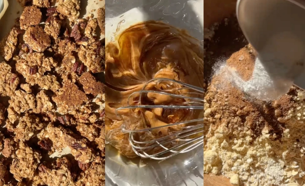 škoricová granola recept