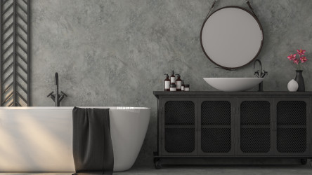 Trendy kúpeľňa pre rok 2022: Stav na prvky industriálneho štýlu!