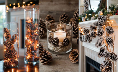 DIY dekorácie zo šišiek: Na jeseň, na Vianoce, ale aj počas celého roka