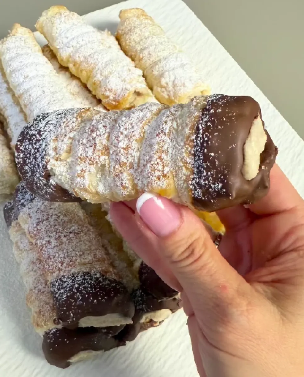 krémové gaštanové trubičky