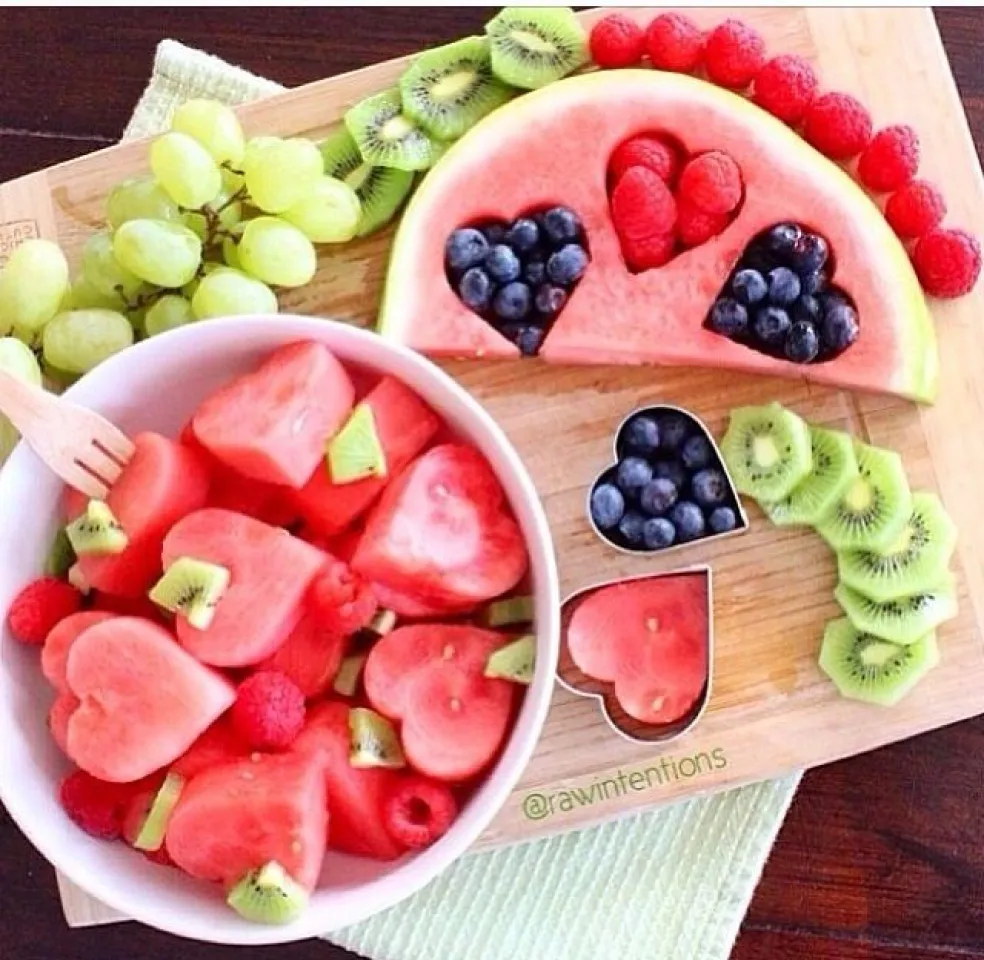 zdravý ovocný tanier