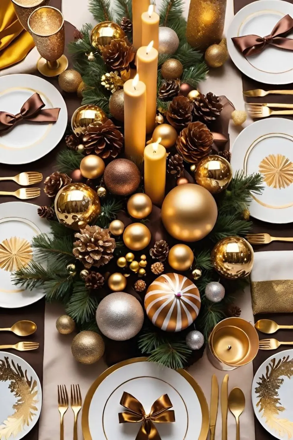 zlaté doplnky na Vianoce