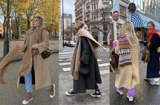 Kabáty a šály: Ako ich kombinovať počas sychravých novembrových dní?