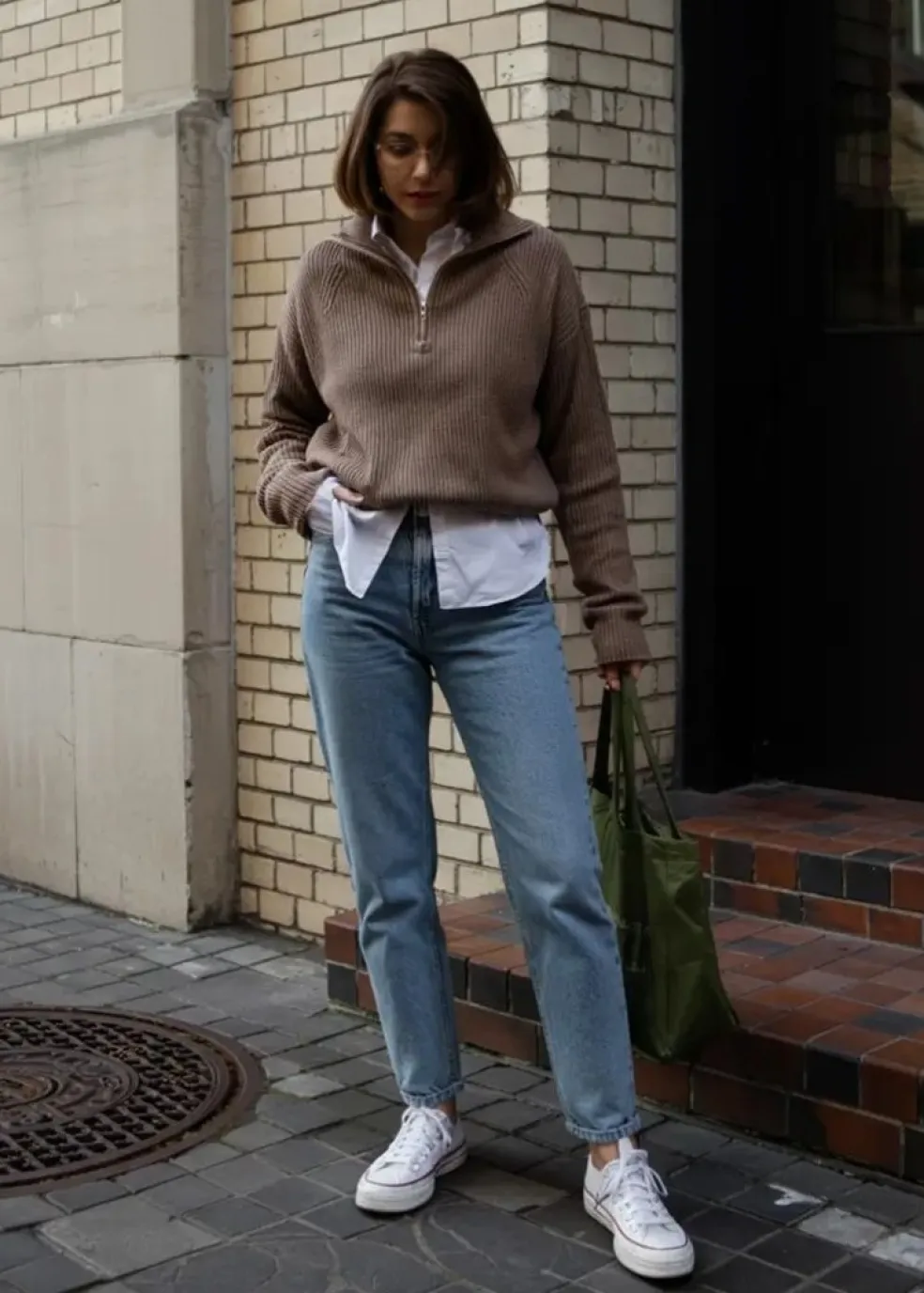 Svetre s polovičným zipsom