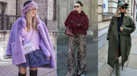 Trendy farby pre zimné outfity 2025: Od jemnej levanduľovej po tmavozelenú