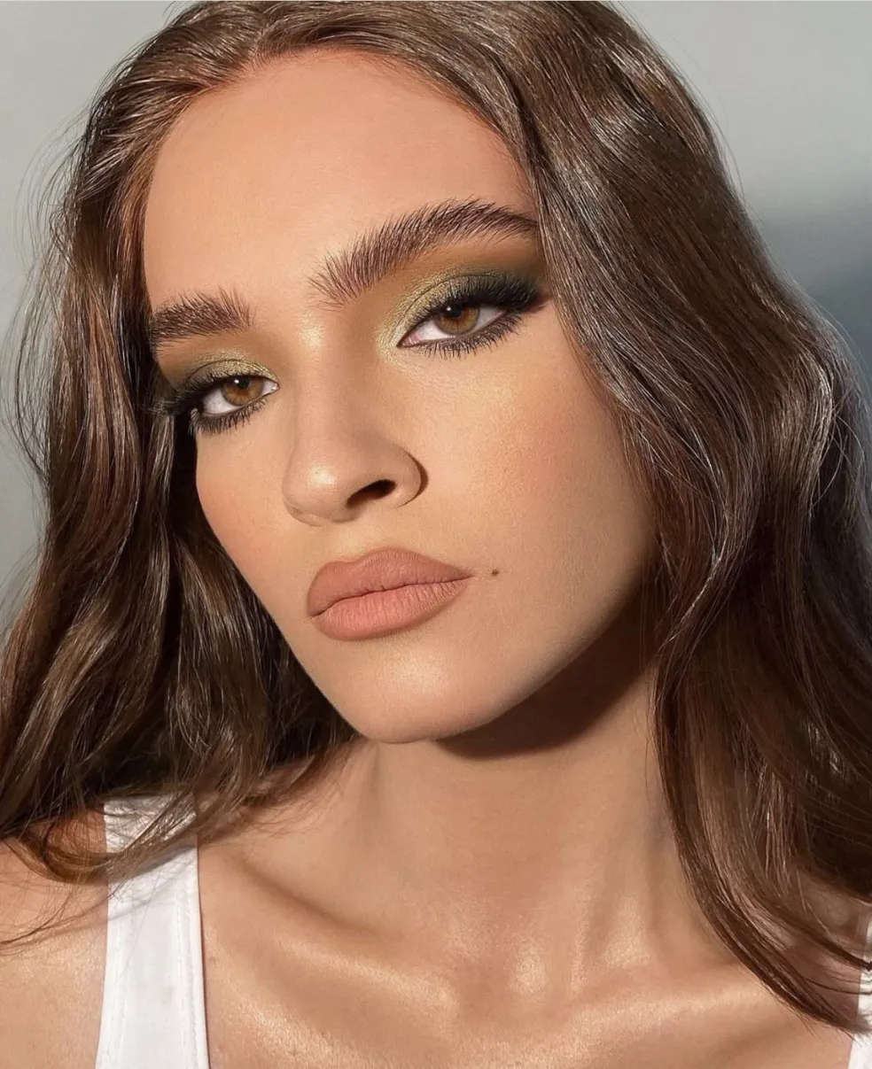 zelené očné tiene