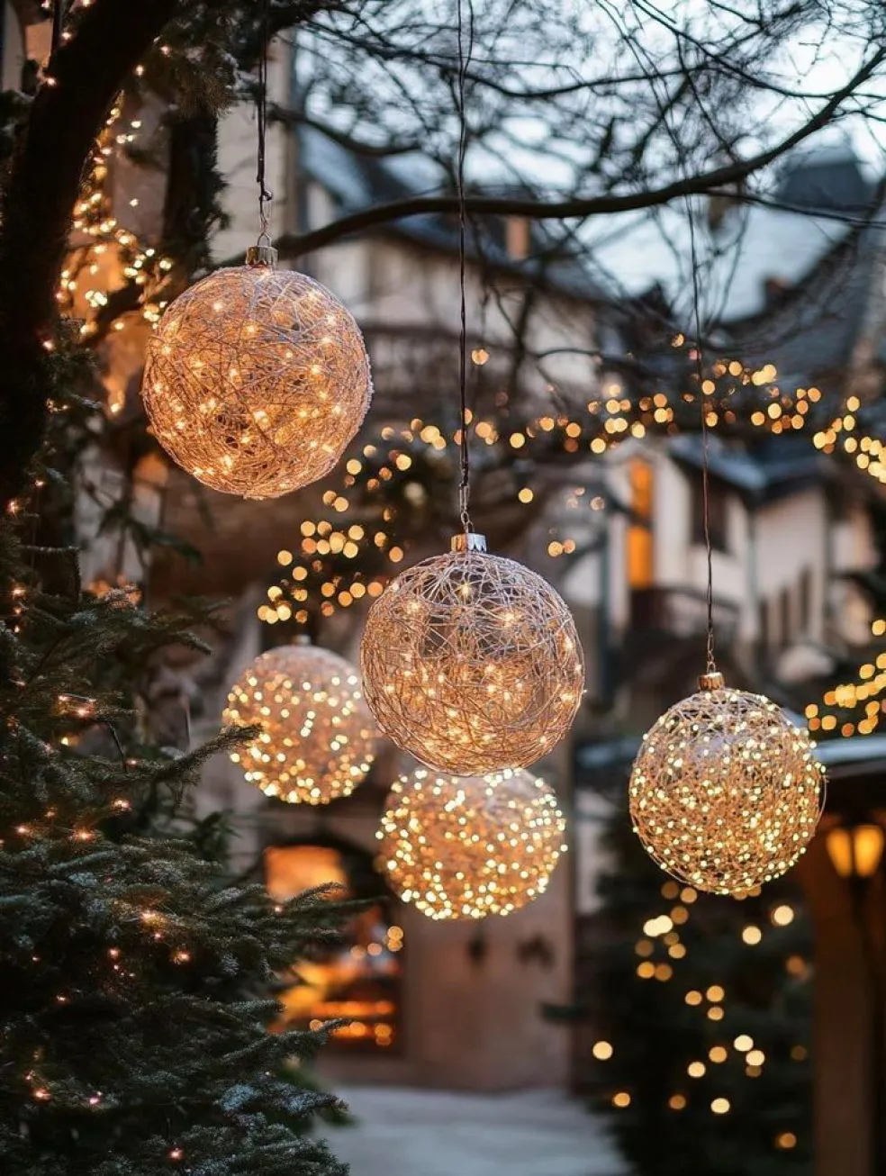 vianočné osvetlenie do záhrady