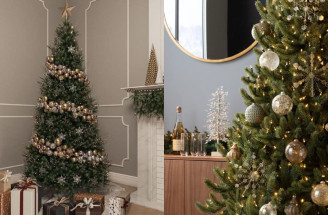 Vianočné stromčeky 2025: Luxusná zlatá a strieborná kombinácia ťa nadchne!