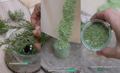Rozmarínová soľ nielen na podporu trávenia – ako si ju pripraviť z čerstvého rozmarínu?
