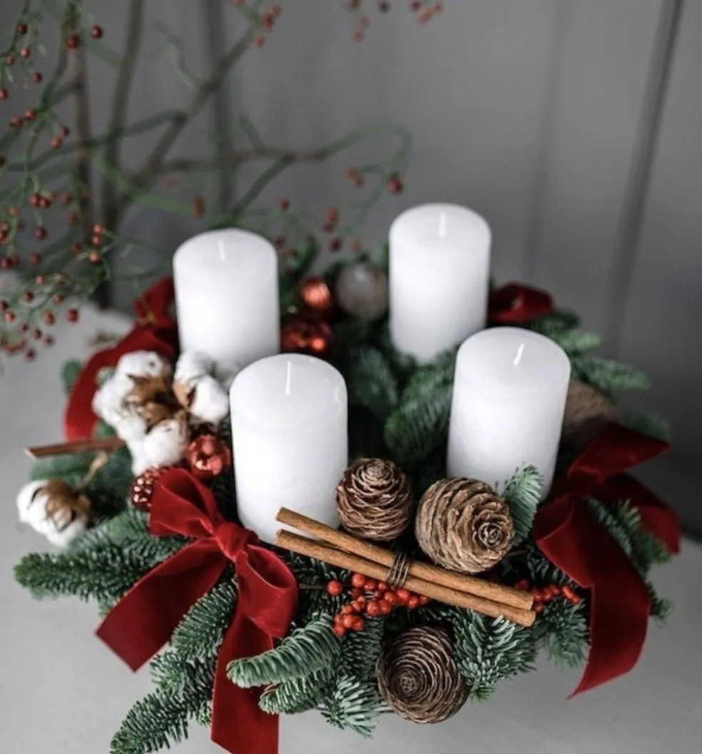 veniec so sviečkami