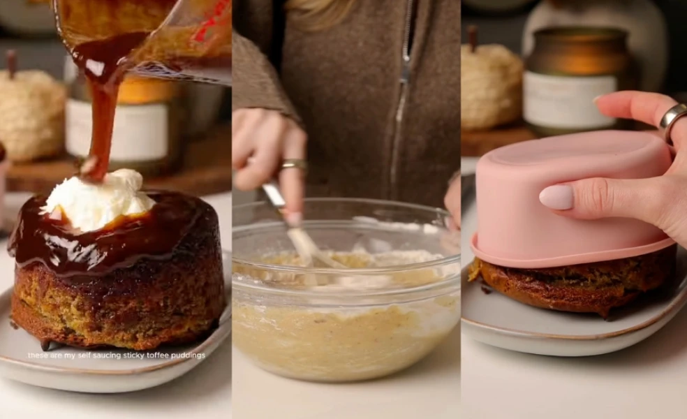 self-saucing sticky toffee pudding