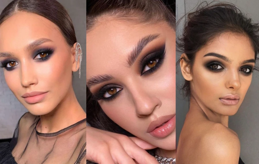 čierne očné tiene