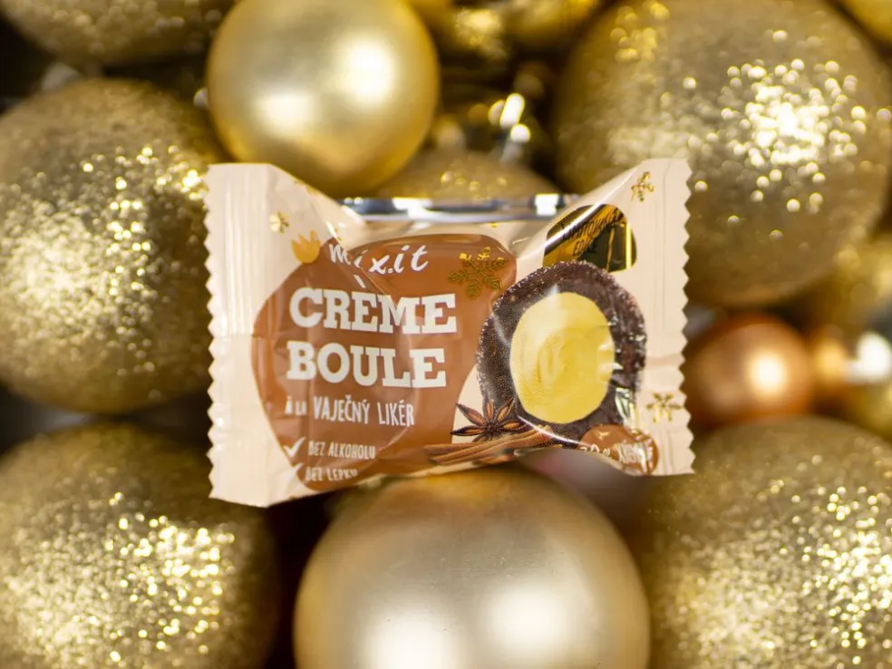 Crème boule à la vaječný likér