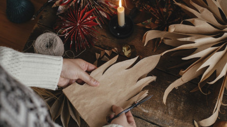 DIY švédska vianočná hviezda z papiera: Vianočná ozdoba takmer zadarmo