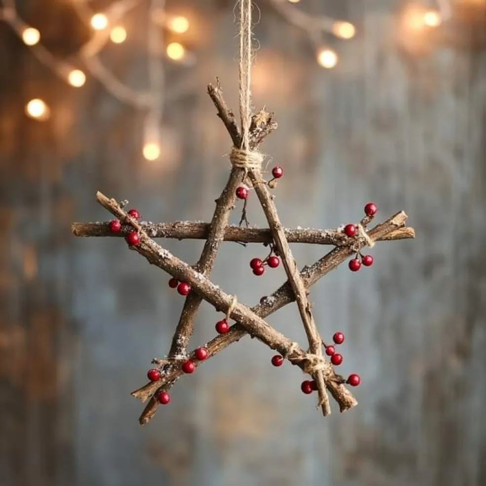 vianočné dekorácie z prírody