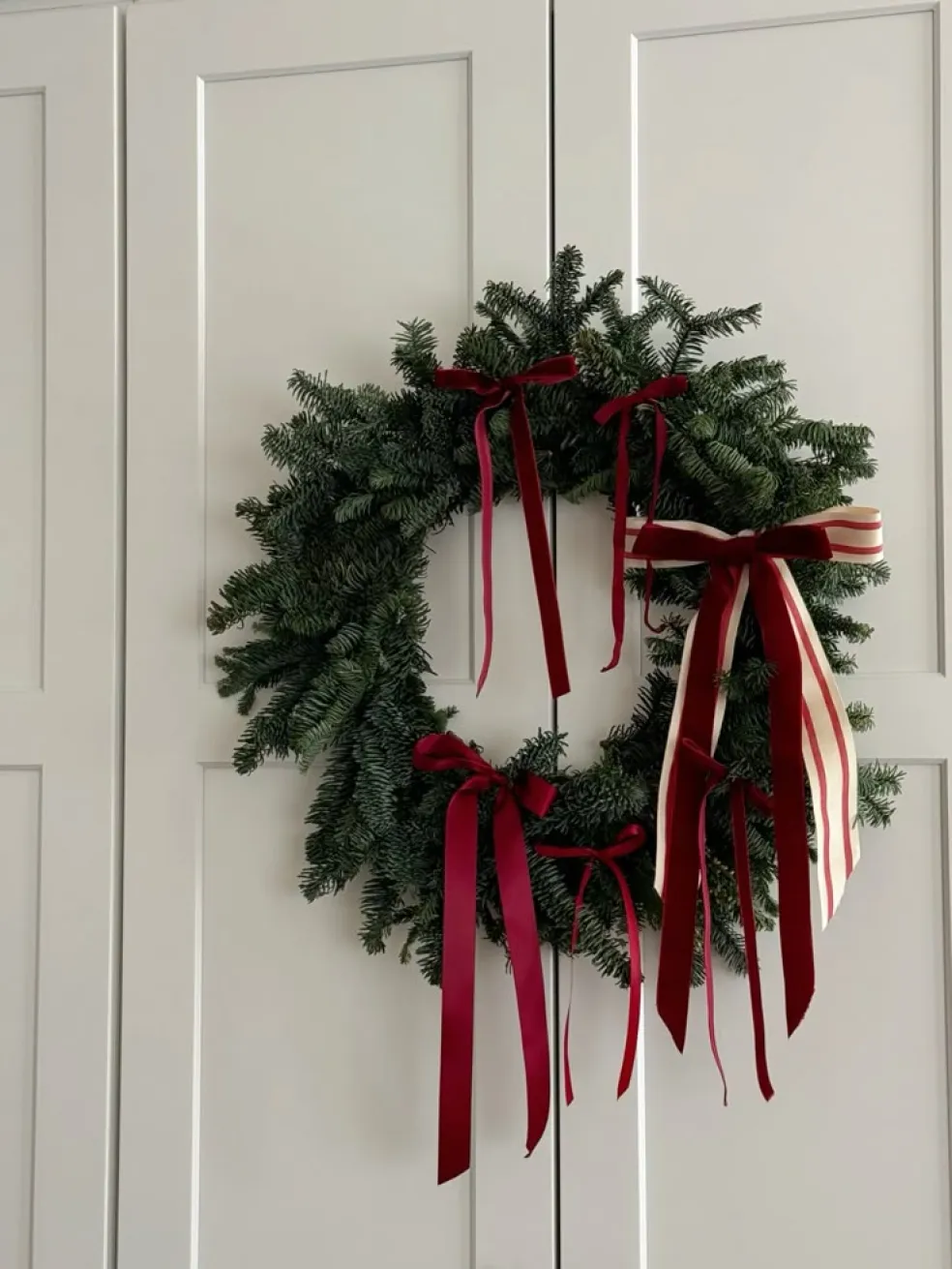 vianočné vence mašle