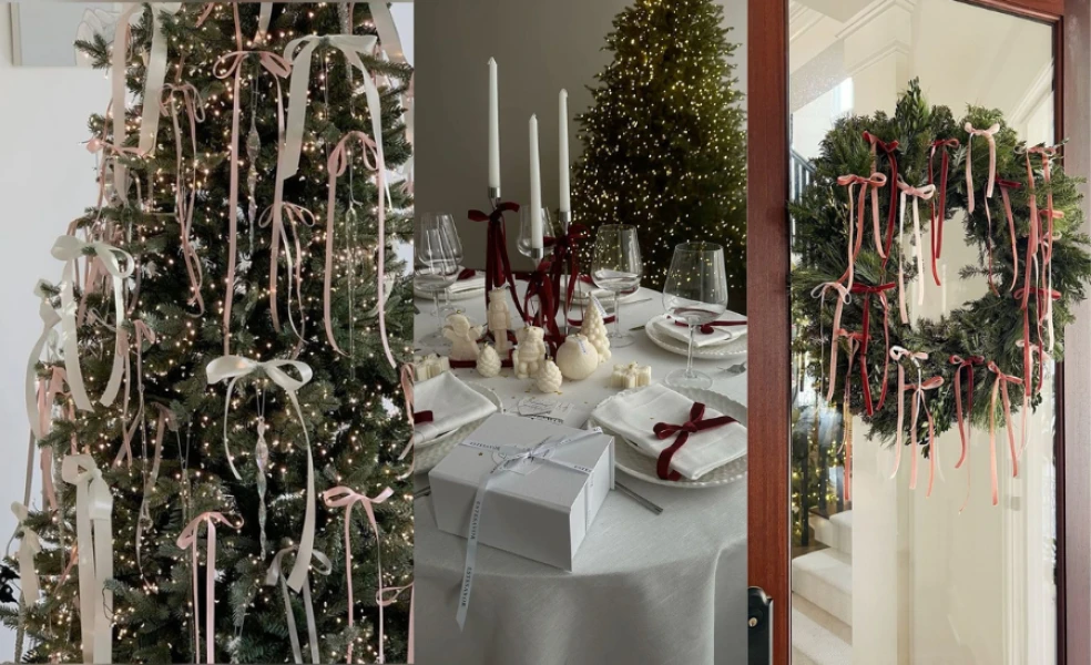 vianočné mašle trendy 2025