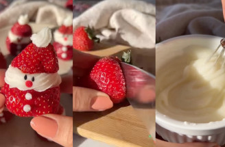5-minútový vianočný dezert? Vyskúšaj mini jahodové Santa postavičky!