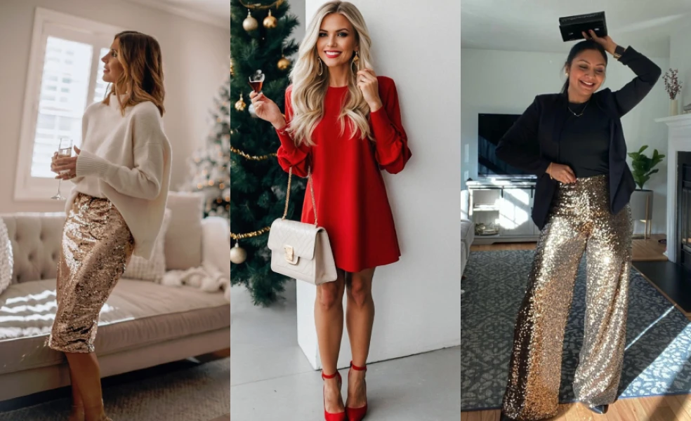 outfity na vianočný večierok