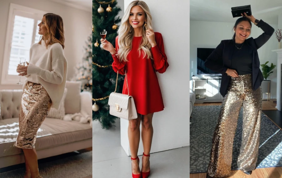 outfity na vianočný večierok