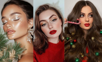 Trendy v líčení na Vianoce 2025: V hre sú odvážne pery a trblietavé očné tiene