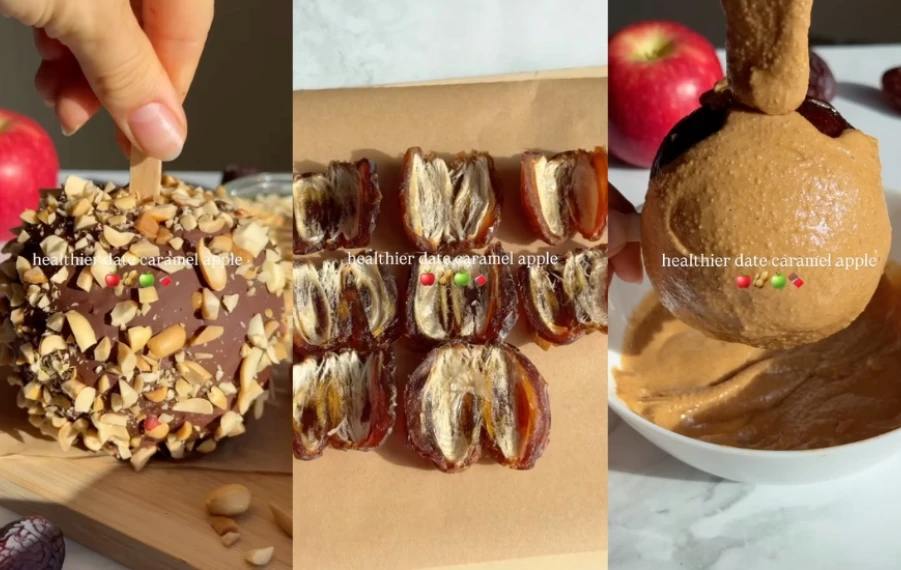 zdravé karamelové jablká