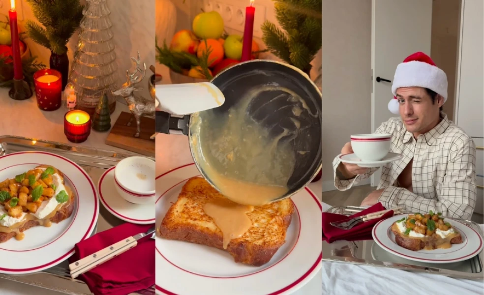 vianočné raňajky do postele