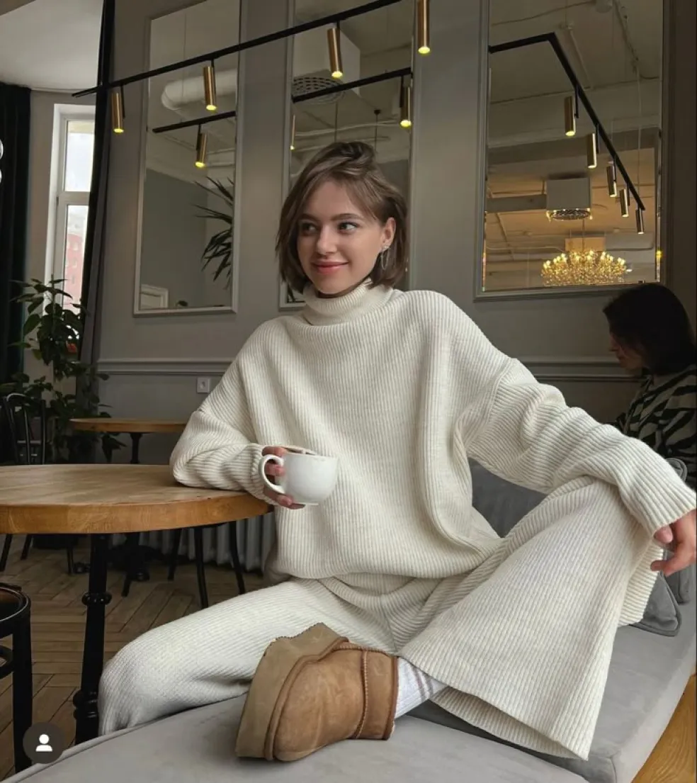 minimalistický zimný outfit