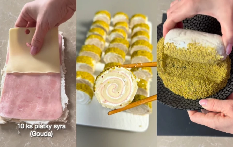 silvestrovské chlebíčky ako sushi