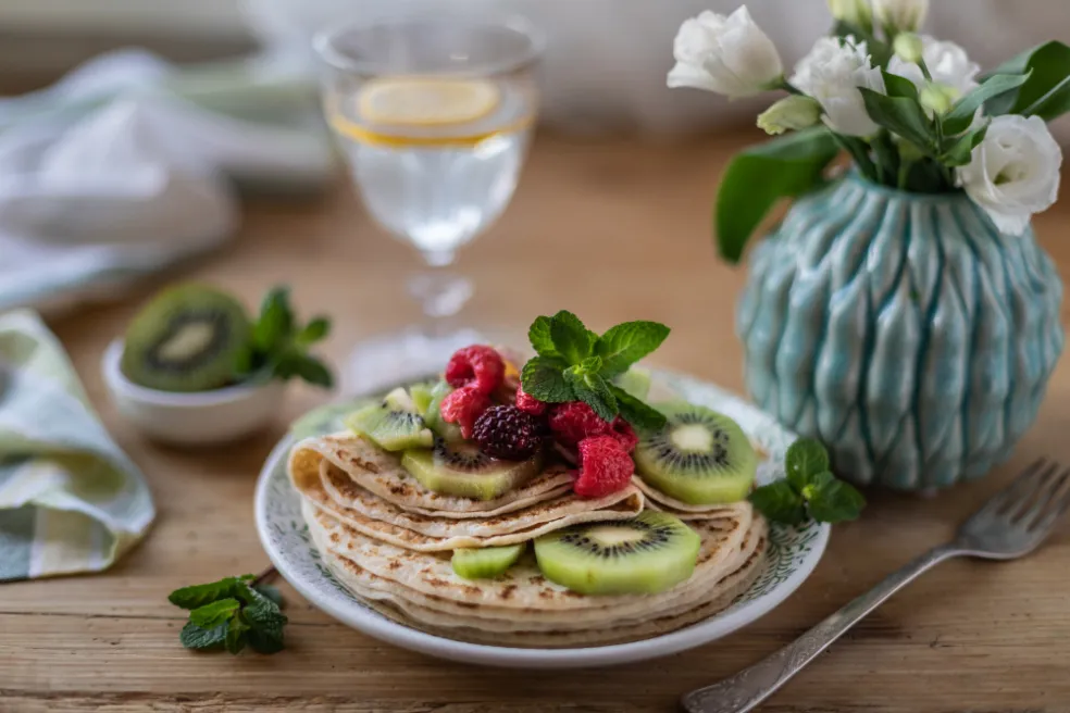 Vegánske pohánkové palacinky s vodou