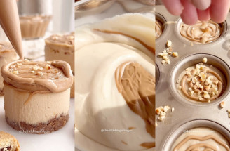 Vegánske mini cheesecaky v štýle Kinder Bueno, ktoré zvládnete bez pečenia